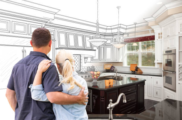 Custom kitchen cabinets installed in a Andover home